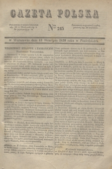 Gazeta Polska. 1830, Nro 245 (13 września)