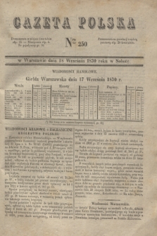 Gazeta Polska. 1830, Nro 250 (18 września)
