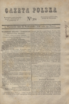 Gazeta Polska. 1830, Nro 274 (12 października)