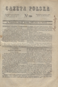 Gazeta Polska. 1830, Nro 338 (21 grudnia)