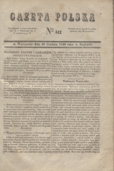 Gazeta Polska. 1830, Nro 342 (26 grudnia)
