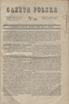 Gazeta Polska. 1830, Nro 347 (31 grudnia)