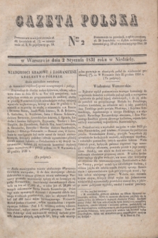 Gazeta Polska. 1831, Nro 2 (2 stycznia)