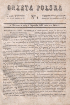 Gazeta Polska. 1831, Nro 4 (4 stycznia)