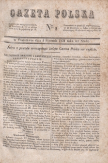 Gazeta Polska. 1831, Nro 5 (5 stycznia)