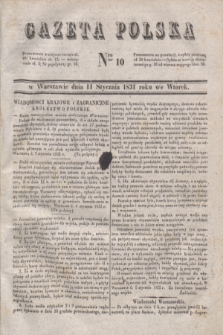 Gazeta Polska. 1831, Nro 10 (11 stycznia)