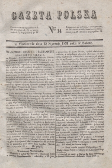 Gazeta Polska. 1831, Nro 14 (15 stycznia)