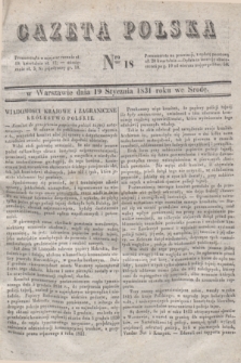 Gazeta Polska. 1831, Nro 18 (19 stycznia)