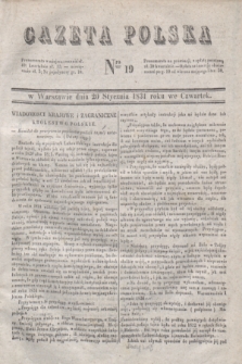 Gazeta Polska. 1831, Nro 19 (20 stycznia)