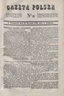 Gazeta Polska. 1831, Nro 22 (23 stycznia)