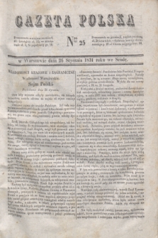 Gazeta Polska. 1831, Nro 25 (26 stycznia)