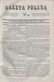 Gazeta Polska. 1831, Nro 34 (5 lutego)