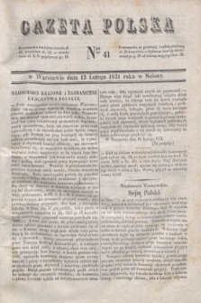 Gazeta Polska. 1831, Nro 41 (12 lutego)
