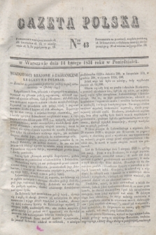 Gazeta Polska. 1831, Nro 43 (14 lutego)