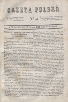 Gazeta Polska. 1831, Nro 46 (17 lutego)