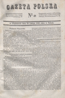 Gazeta Polska. 1831, Nro 48 (19 lutego)