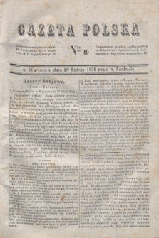 Gazeta Polska. 1831, Nro 49 (20 lutego)