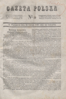 Gazeta Polska. 1831, Nro 53 (24 lutego)