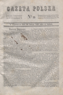 Gazeta Polska. 1831, Nro 55 (26 lutego)