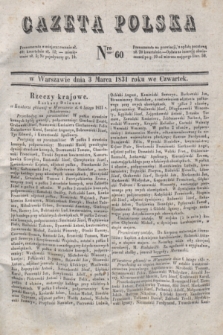 Gazeta Polska. 1831, Nro 60 (3 marca)