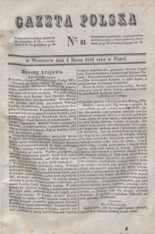 Gazeta Polska. 1831, Nro 61 (4 marca)