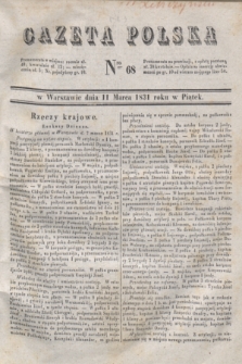 Gazeta Polska. 1831, Nro 68 (11 marca)
