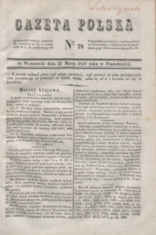 Gazeta Polska. 1831, Nro 78 (21 marca)