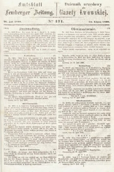 Amtsblatt zur Lemberger Zeitung = Dziennik Urzędowy do Gazety Lwowskiej. 1860, nr 171