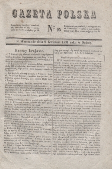 Gazeta Polska. 1831, Nro 95 (9 kwietnia)