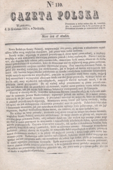 Gazeta Polska. 1831, Nro 110 (24 kwietnia)