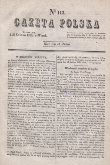 Gazeta Polska. 1831, Nro 112 (26 kwietnia)