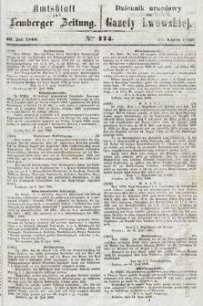 Amtsblatt zur Lemberger Zeitung = Dziennik Urzędowy do Gazety Lwowskiej. 1860, nr 174