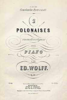 2 Polonaises caractéristiques : pour piano : op. 132