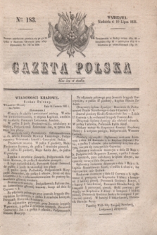 Gazeta Polska. 1831, Nro 183 (10 lipca)