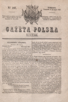 Gazeta Polska. 1831, Nro 187 (14 lipca)