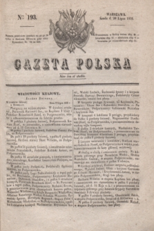 Gazeta Polska. 1831, Nro 193 (20 lipca) + dod.