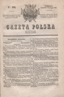 Gazeta Polska. 1831, Nro 194 (21 lipca)