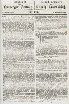 Amtsblatt zur Lemberger Zeitung = Dziennik Urzędowy do Gazety Lwowskiej. 1860, nr 177