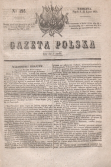 Gazeta Polska. 1831, Nro 195 (22 lipca)