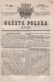 Gazeta Polska. 1831, Nro 200 (27 lipca)