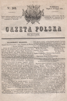 Gazeta Polska. 1831, Nro 202 (29 lipca)