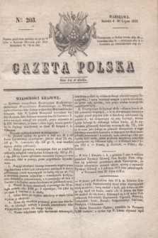 Gazeta Polska. 1831, Nro 203 (30 lipca)