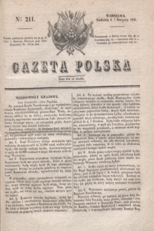 Gazeta Polska. 1831, Nro 211 (7 sierpnia)