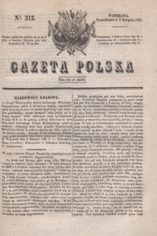 Gazeta Polska. 1831, Nro 212 (8 sierpnia)