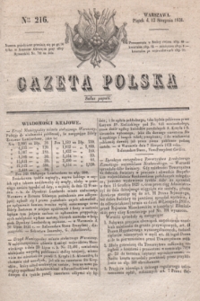 Gazeta Polska. 1831, Nro 216 (12 sierpnia)