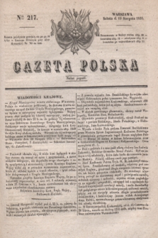 Gazeta Polska. 1831, Nro 217 (13 sierpnia)