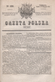 Gazeta Polska. 1831, Nro 222 (19 sierpnia)