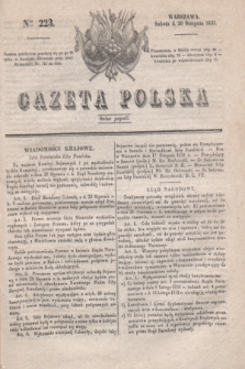 Gazeta Polska. 1831, Nro 223 (20 sierpnia)