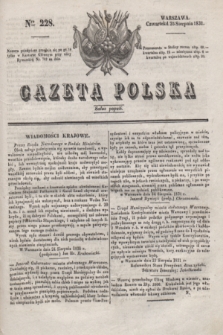 Gazeta Polska. 1831, Nro 228 (25 sierpnia)