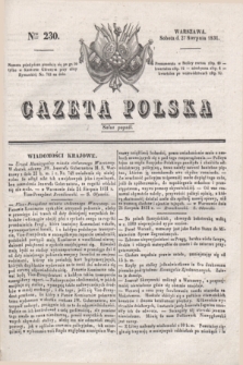 Gazeta Polska. 1831, Nro 230 (27 sierpnia)